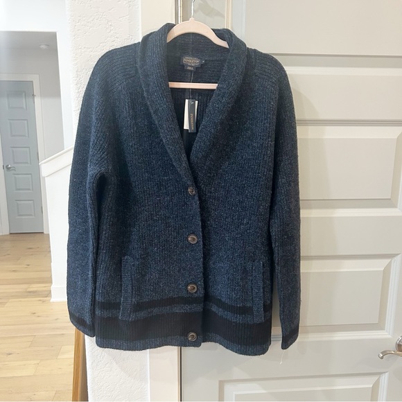 NWT Pendleton Striped Shetland Collection Cardigan Wool - Picture 3 of 5